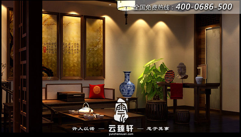 茶楼配饰青花瓷