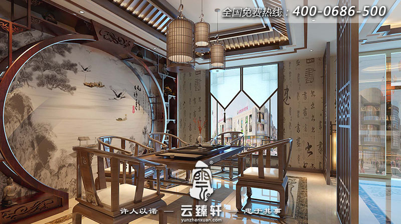 茶楼装饰画效果图